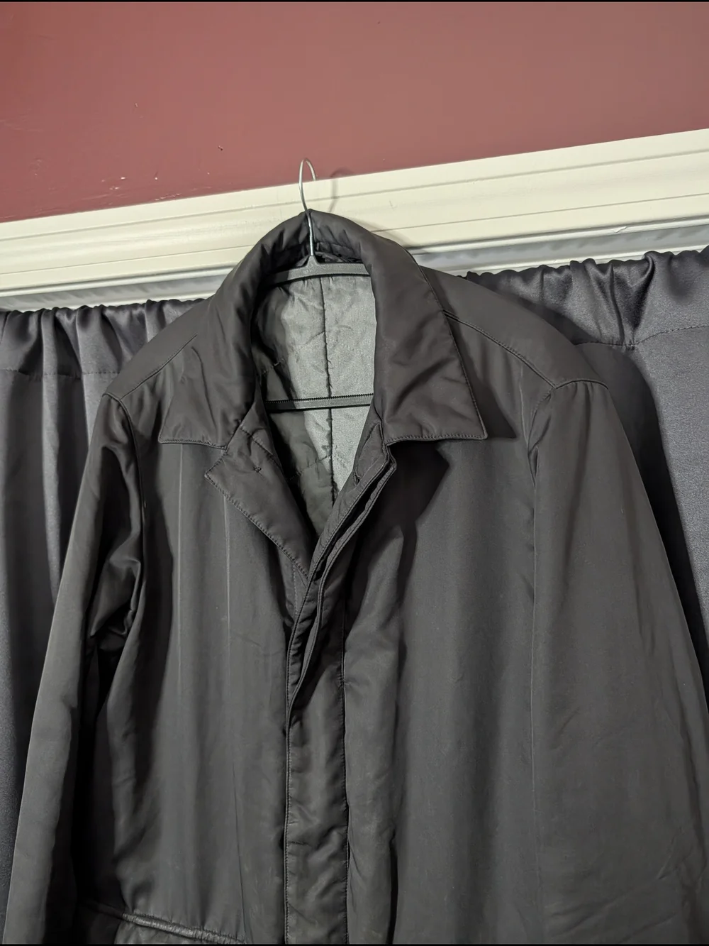 CERRUTI 1881 Men's Black Sueded Insulated Puffer Coat Parka Buttoned Jacket